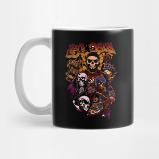 Graffiti skull basketball player Mug